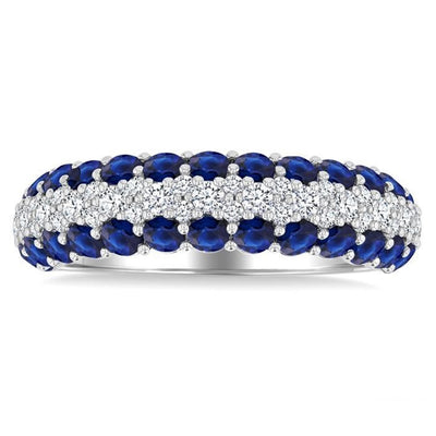 Sapphire & Diamond Fashion Ring