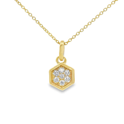 Honeycomb Diamond Pendant