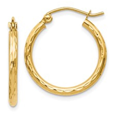 Textured Hoop Earrings