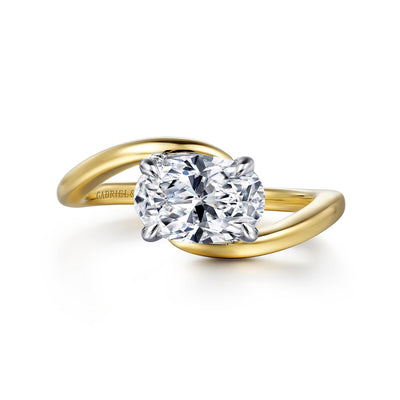 Oval Diamond East-West Solitaire Engagement Ring