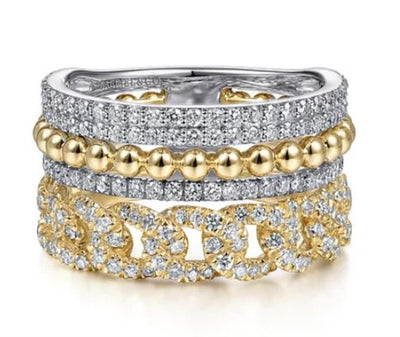 Bujukan Diamond Stackable Ring