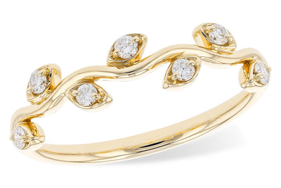 Curved Diamond Wedding Ring