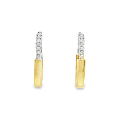 Diamond Hoop Earrings