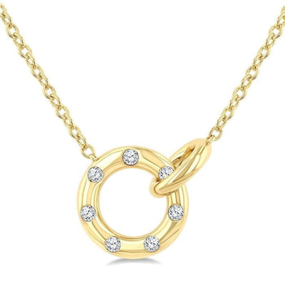 Diamond Circle Necklace