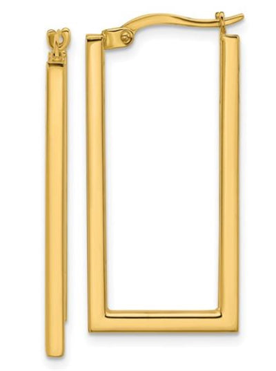 Rectangular Hoop Earrings