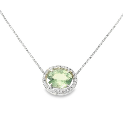 Mint Garnet Necklace