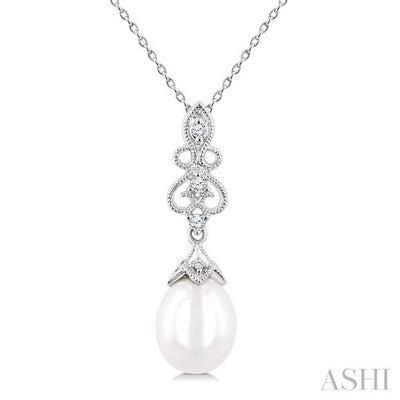 Pearl & Diamond Fashion Pendant