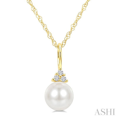 Pearl & Diamond Fashion Pendant