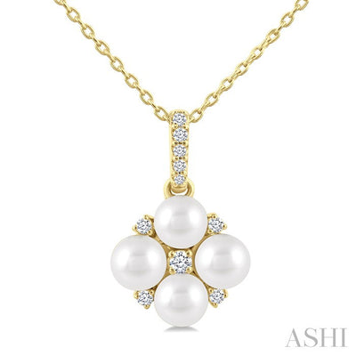 Pearl & Diamond Fashion Pendant