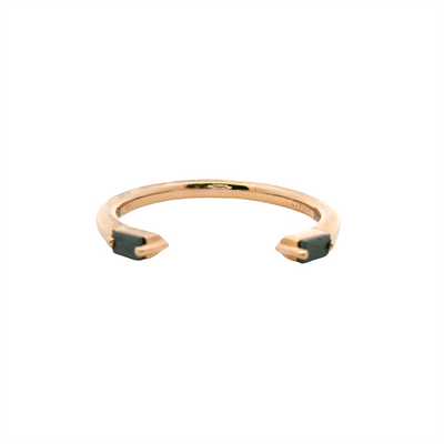 Black Diamond Open Style Wedding Ring