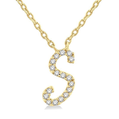 Script Initial Necklace