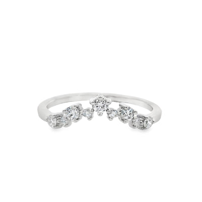 Diamond Contour Wedding Ring