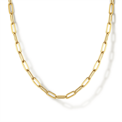 24" Hollow Paperclip Chain