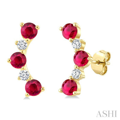 Gemstone & Petite Diamond Fashion Ear Climbers