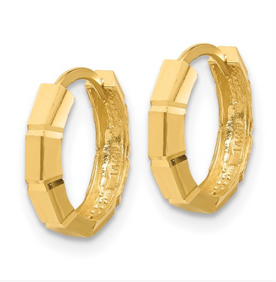 Geometric Huggie Hoop Earrings