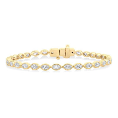 Bezel Diamond Tennis Necklace