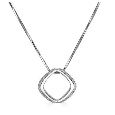 Sterling Silver White Sapphire Pendant