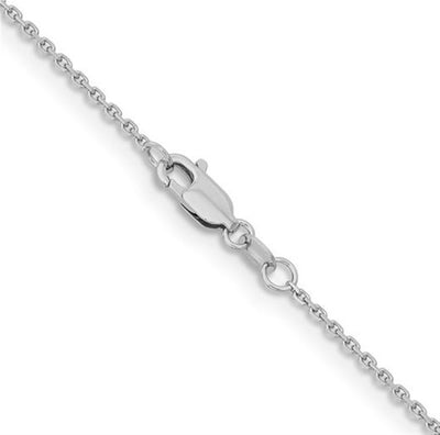 18" Diamond-cut Cable Chain