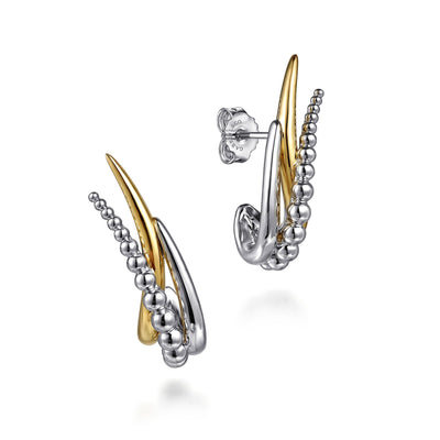 Bujukan Sterling Silver & Gold Earrings