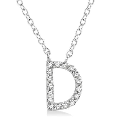Block Initial Necklace