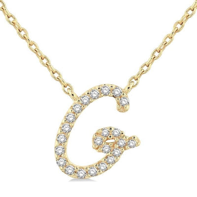 Script Initial Necklace