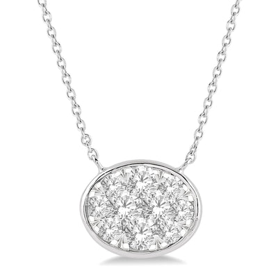 Lovebright Bezel Diamond Necklace