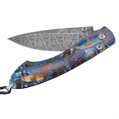 Collector's Blue Mosaic Pocket Knife