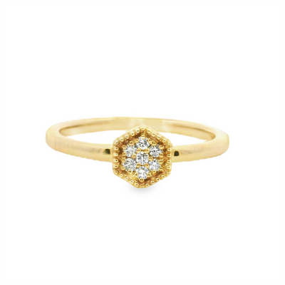 Honeycomb Diamond Fashion Ring