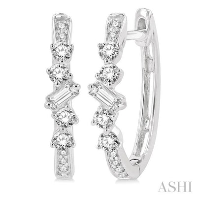Diamond Hoop Earrings