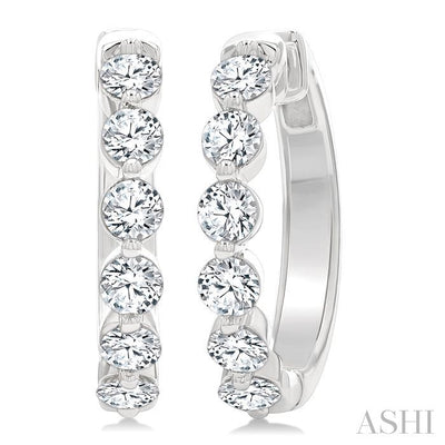 Diamond Hoop Earrings