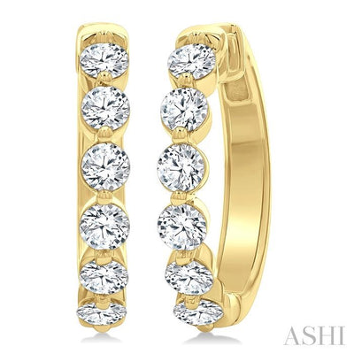 Diamond Hoop Earrings