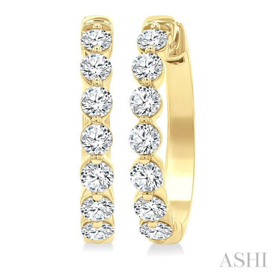 Diamond Hoop Earrings