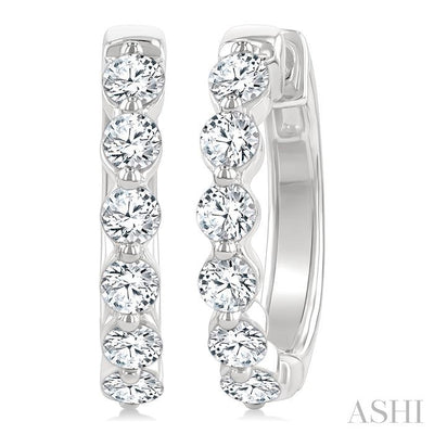Diamond Hoop Earrings