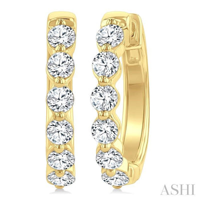 Diamond Hoop Earrings