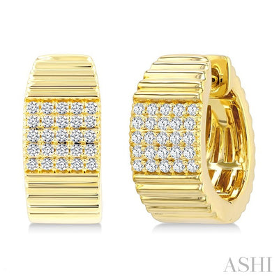Pirouette Diamond Fashion Hoop Earrings