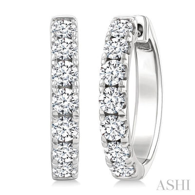 Diamond Fashion Hoop Earrings