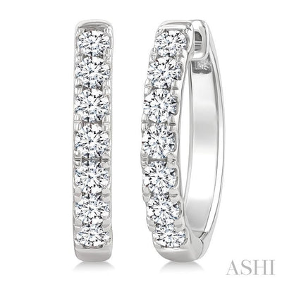 Diamond Fashion Hoop Earrings