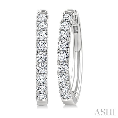 Diamond Fashion Hoop Earrings