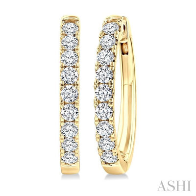 Diamond Fashion Hoop Earrings