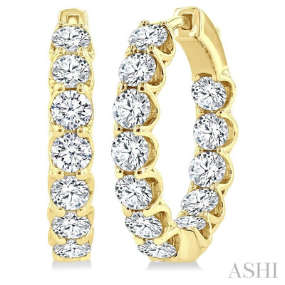 Inside-Out Diamond Hoop Earrings