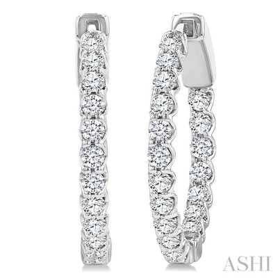 Inside-Out Diamond Hoop Earrings