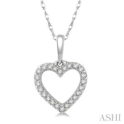 Heart Shape Petite Diamond Fashion Pendant