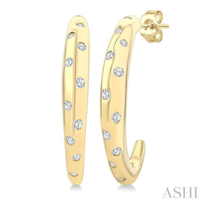 Mosaic Half Hoop Fashion Earrings