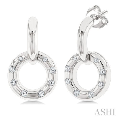 Circle Diamond Fashion Earrings