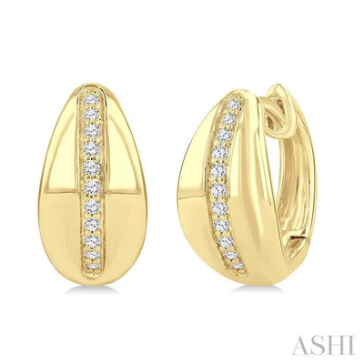 Golden Glow Diamond Fashion Hoop Earrings