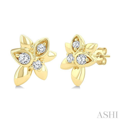 Starlit Petals Diamond Fashion Earrings