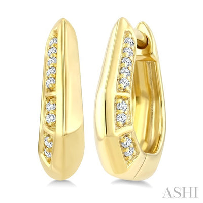 Hollow Diamond Fashion Hoop Earrings