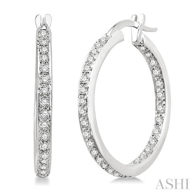 Inside-Out Diamond Hoop Earrings