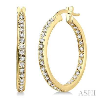 Inside-Out Diamond Hoop Earrings