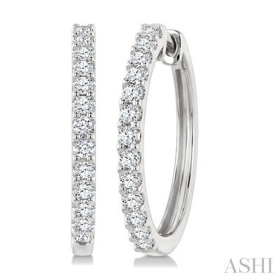 Diamond Hoop Earrings